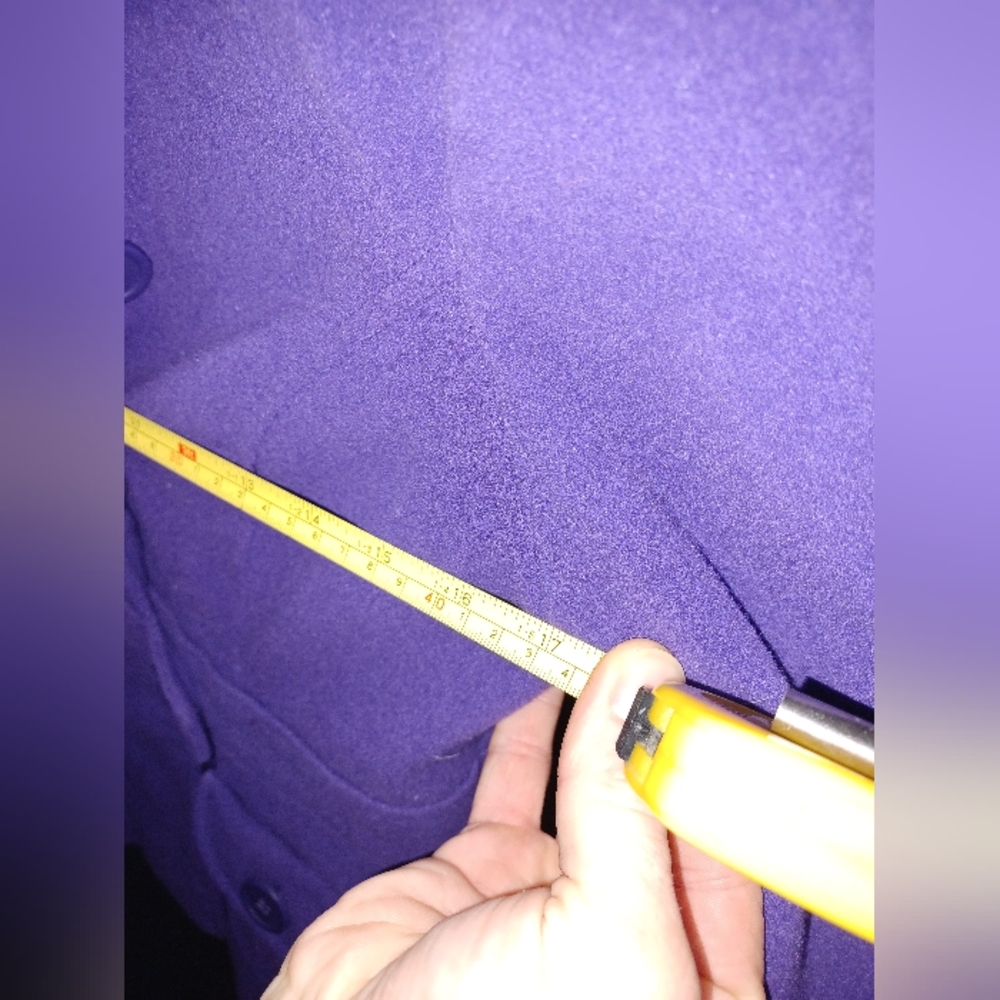 Purple button coat - Picture 6 of 7